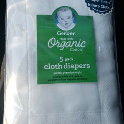 GERBER CLOTH DIAPERS (5) Pack