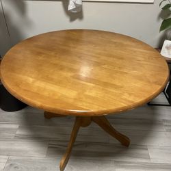 Round Wooden Table
