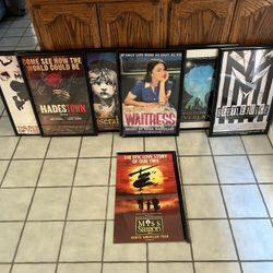 Broadway Musical Theatre Posters (Some Signed By Original Broadway Cast) - Will Include Frames  
