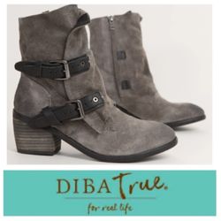 LIKE NEW!  DIBA.True Big Winner Boot in ‘Mouse’ Suede