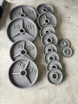 255 LBS Olympic Weight Plates( Deep Dish) 