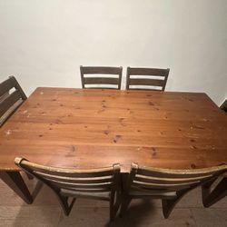 Dining table W 6 Chairs