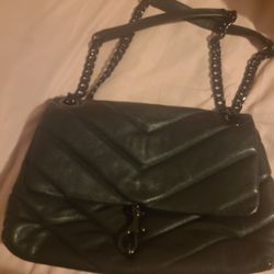 Rebecca Minkoff Black Chevron Shoulder Bag