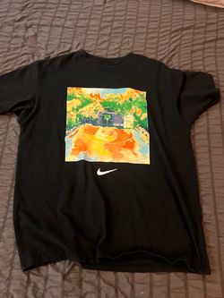 Nike T shirt with basketball court
