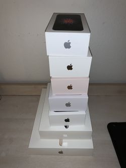 iPhones and IPads empty boxes.