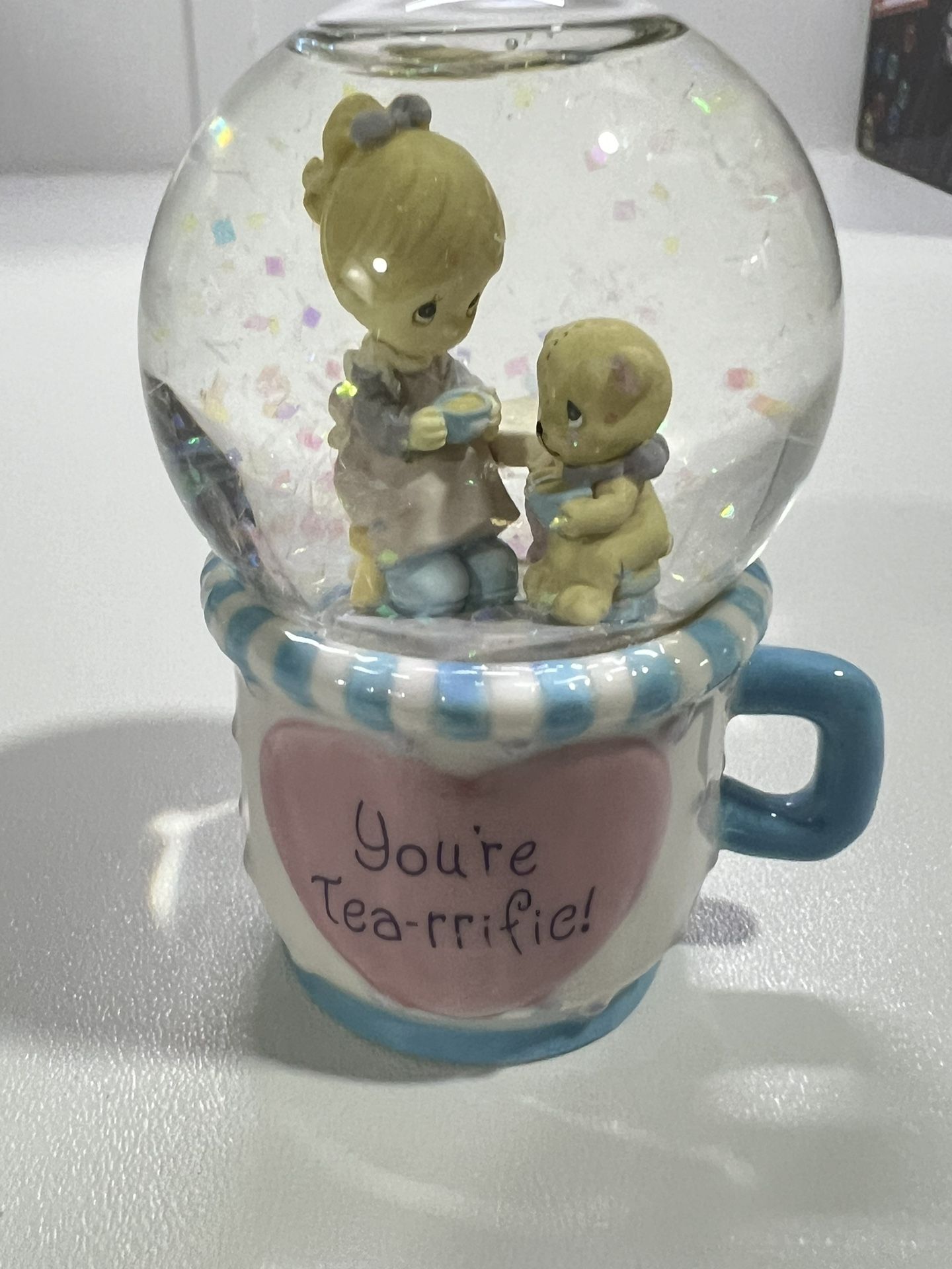 Precious Moments Girl Water globe small mug
