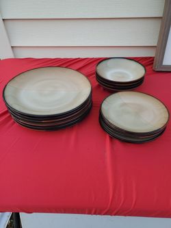 Pfaltzgraff JAVA -SET OF 6 PLATES,  5 SALAD, 5 BOWLS