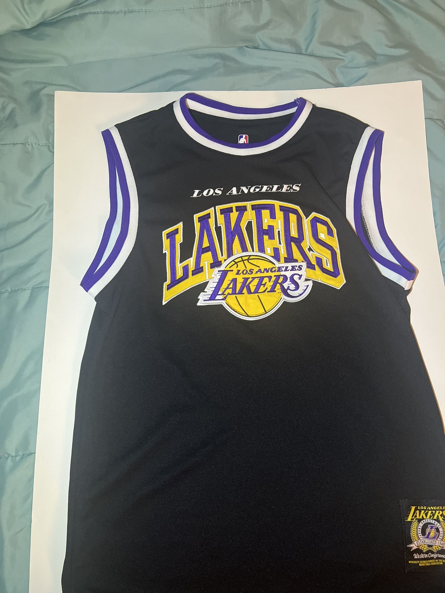 Los Angeles Lakers Men's NBA Ultra Game Black Stitched Jersey Sz S