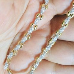 1.2 CT Genuine Diamond 10k  Gold Bracelet 