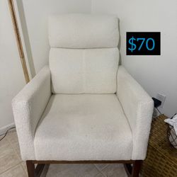White Rocking chair