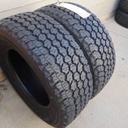 2 New Old Stock LT 285 65 18 Goodyear Wrangler All Terain Tires *KEVLAR* *10PLY* *Date 2017*