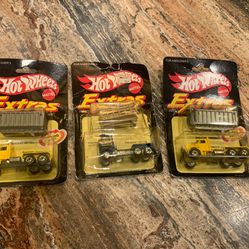 Three 1983 Hot Wheels Extras Trucks New In Package