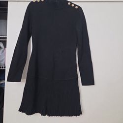 MICHAEL KORS Black Sweater Dress 