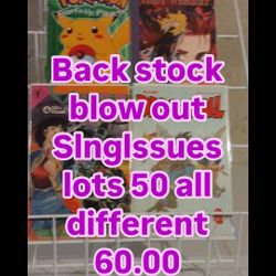 Back Stock Blow Out Slnglssues Lots Of 25 All Different 