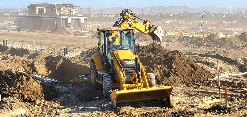 Backhoe Tractor For Trenching, Grading