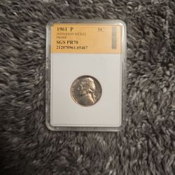 1961-P SGS PR70 5c