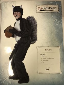 Costume - boys - like new 3T/4t - squirrel