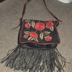 Isabella Fiore Fringe Crossbody Bag 