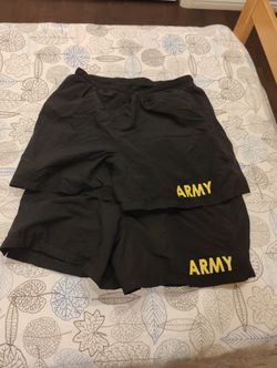 Two Black APFU Army Shorts