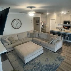 Large sectional (Cream)  Rawcliffe From Ashley furniture 