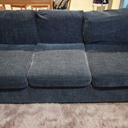 Sofa With Cover And Cushions (Good Condition)