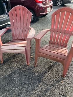 Two big size patio chairs for $15 both