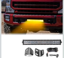 Dual Rows Straight Light Bar