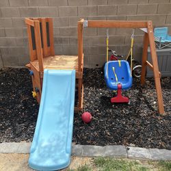Swing and Slide Playset