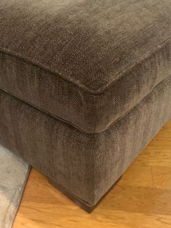 Olive green ottoman