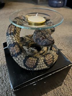 Rattlesnake Candle Holder