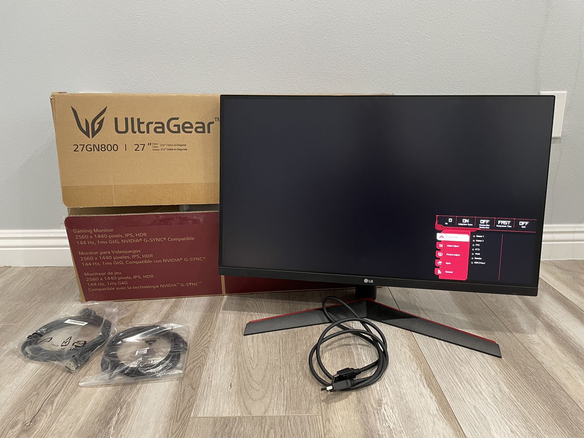 LG 27GN800-B 27'' QHD IPS LED Gaming Monitor