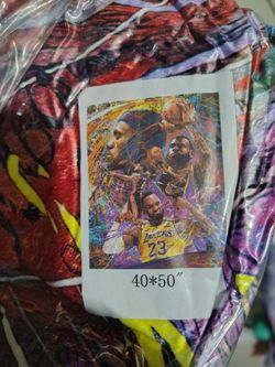 NEW LeBron James Fleece Throw Blanket (50x40")