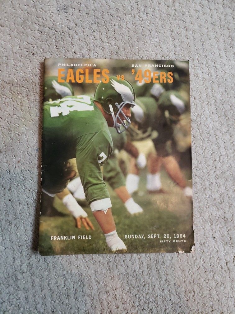 1964 Eagles vs 49ers Game Program
