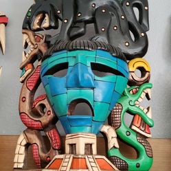 Authentic Hand Carved In Mexico Wall Art