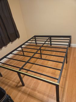 Black Metal Platform Bed Frame