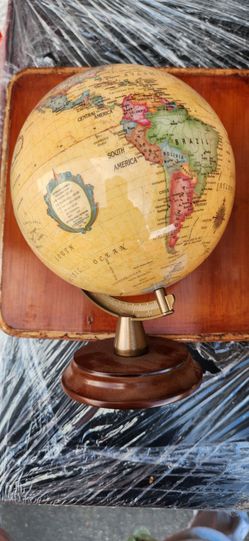 RARE Vintage Scanglobe by Replogle 8" Desktop World Globe