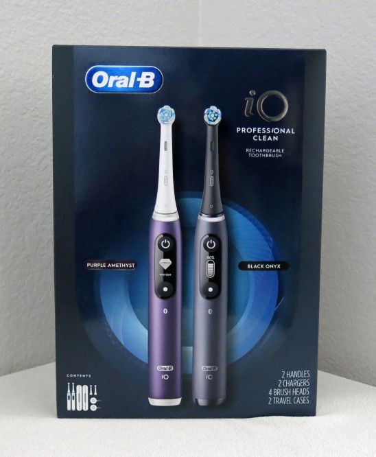 Oral-B iO Series 7 Electric Toothbrush - 2pk - NEW
