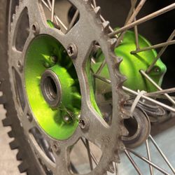 Kawasaki rear wheel sprocket and bearings