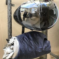 Shoei TZ1 Motorcylce Helmet And Motorcycle Cover