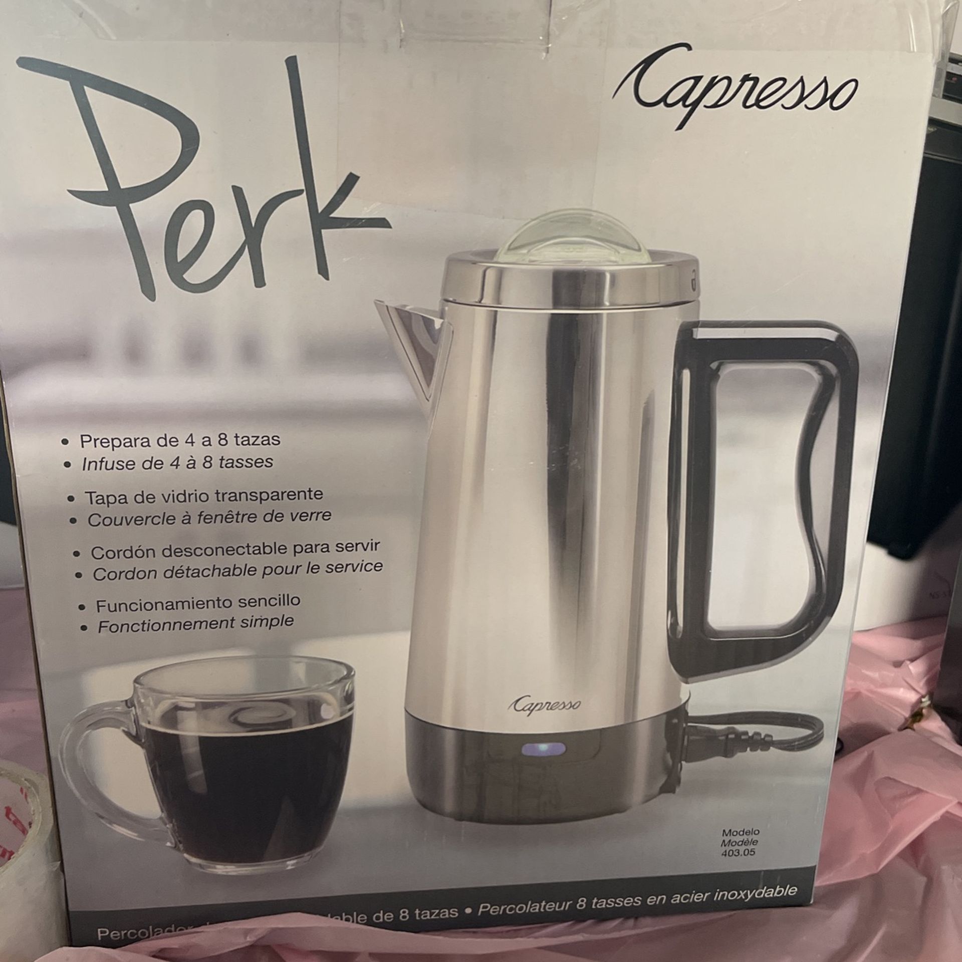 Perk Coffe Maker Brand New