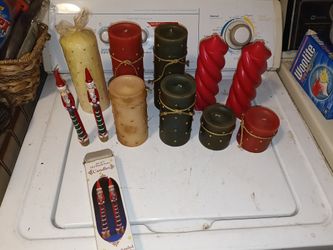 Lot of 11 Christmas Candles
