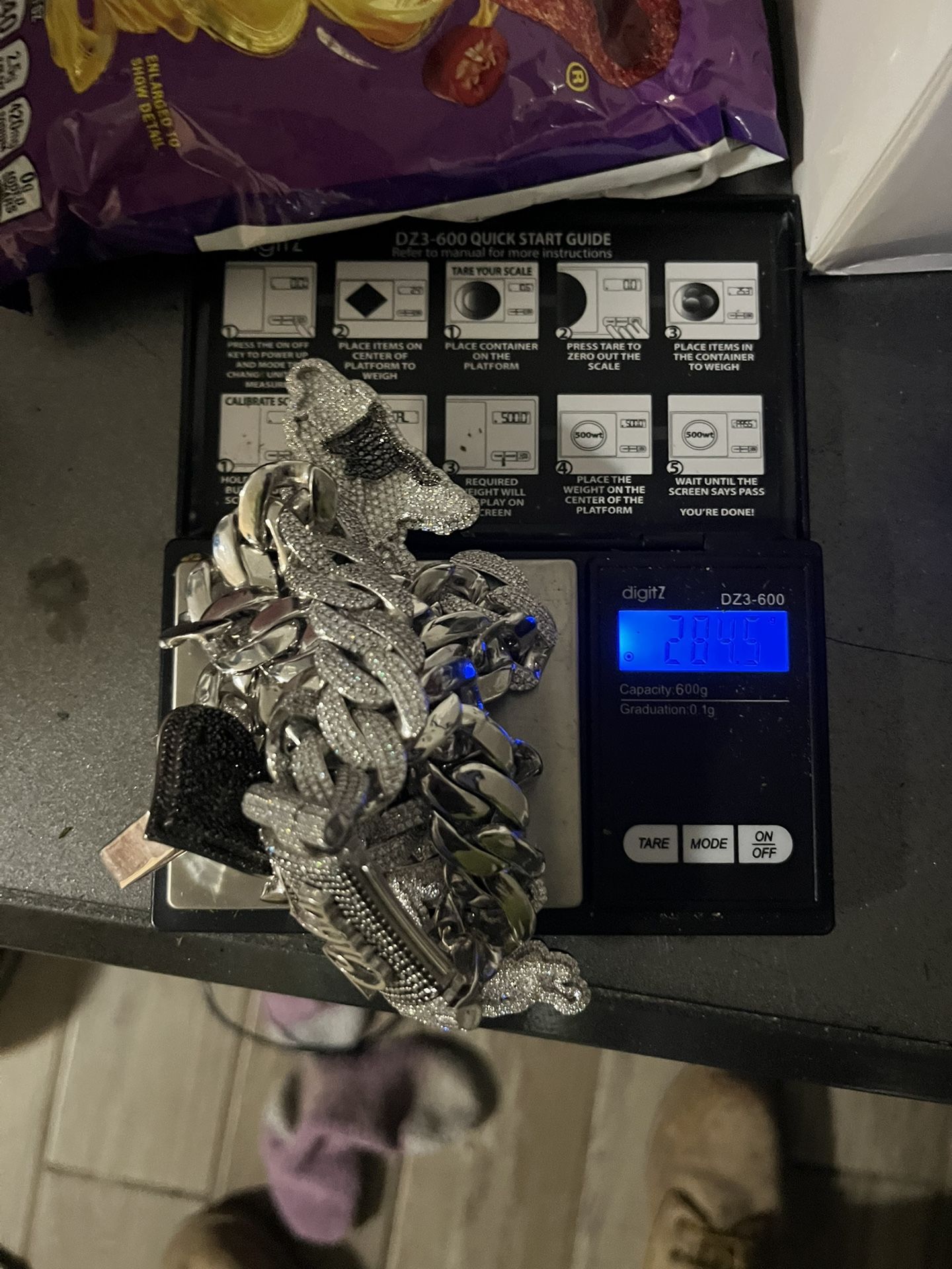 Moissanite Chain And pendant