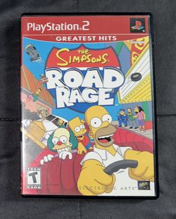 PlayStation 2(PS2) The Simpsons Road Rage game