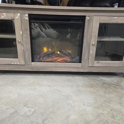 T.v Stand With Fake Fire Heater