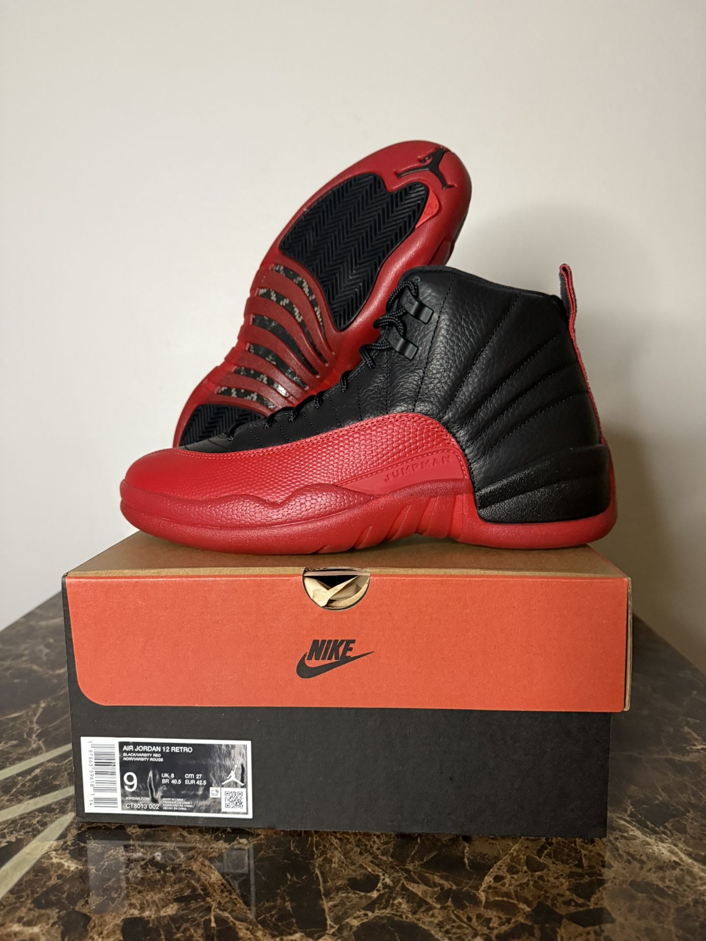 Nike Air Jordan 12 Retro Flu Game 2025 Size 9 DS