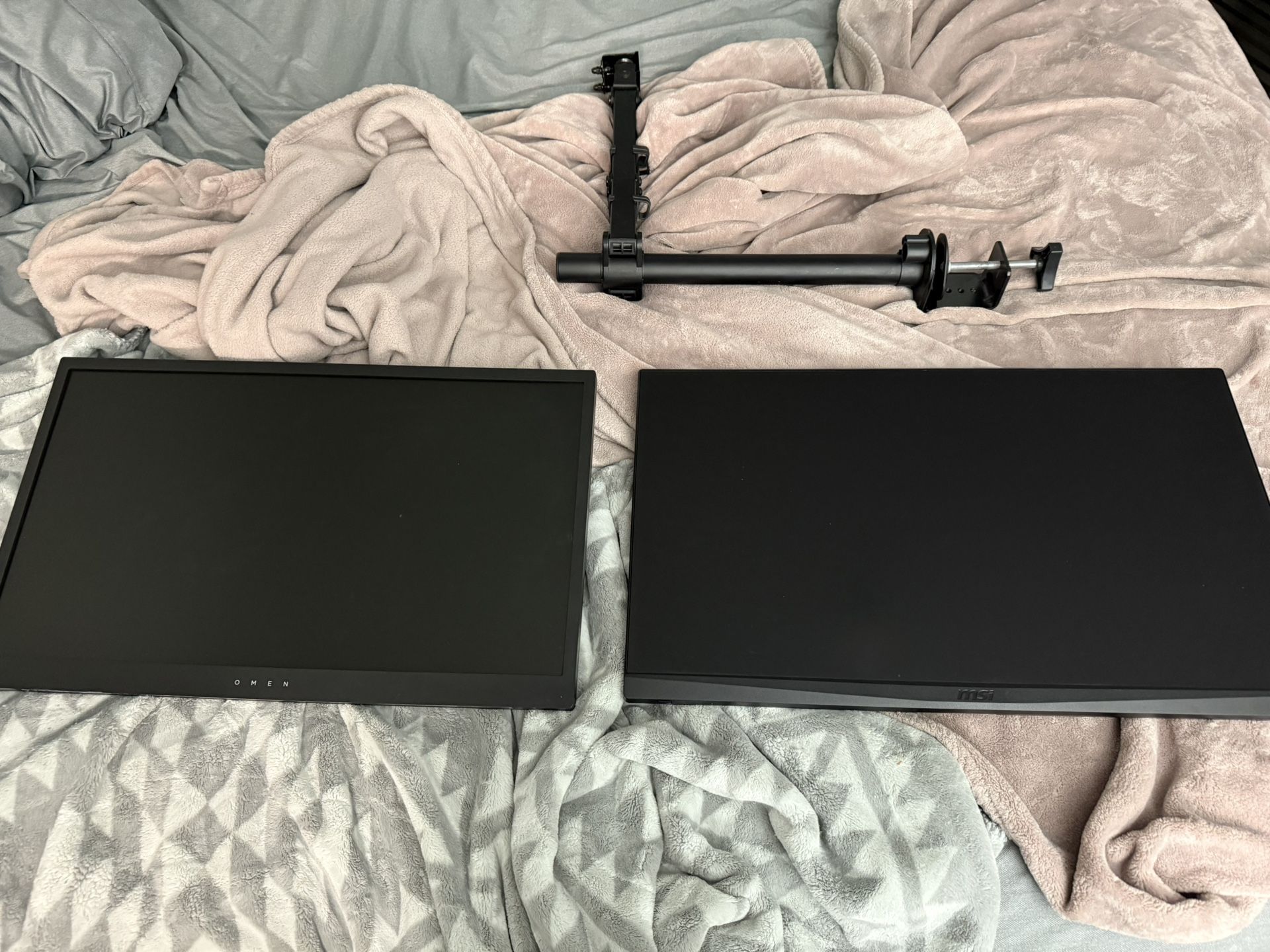 MSI QHD 27” 165hz and HP Omen 25”144hz Monitors