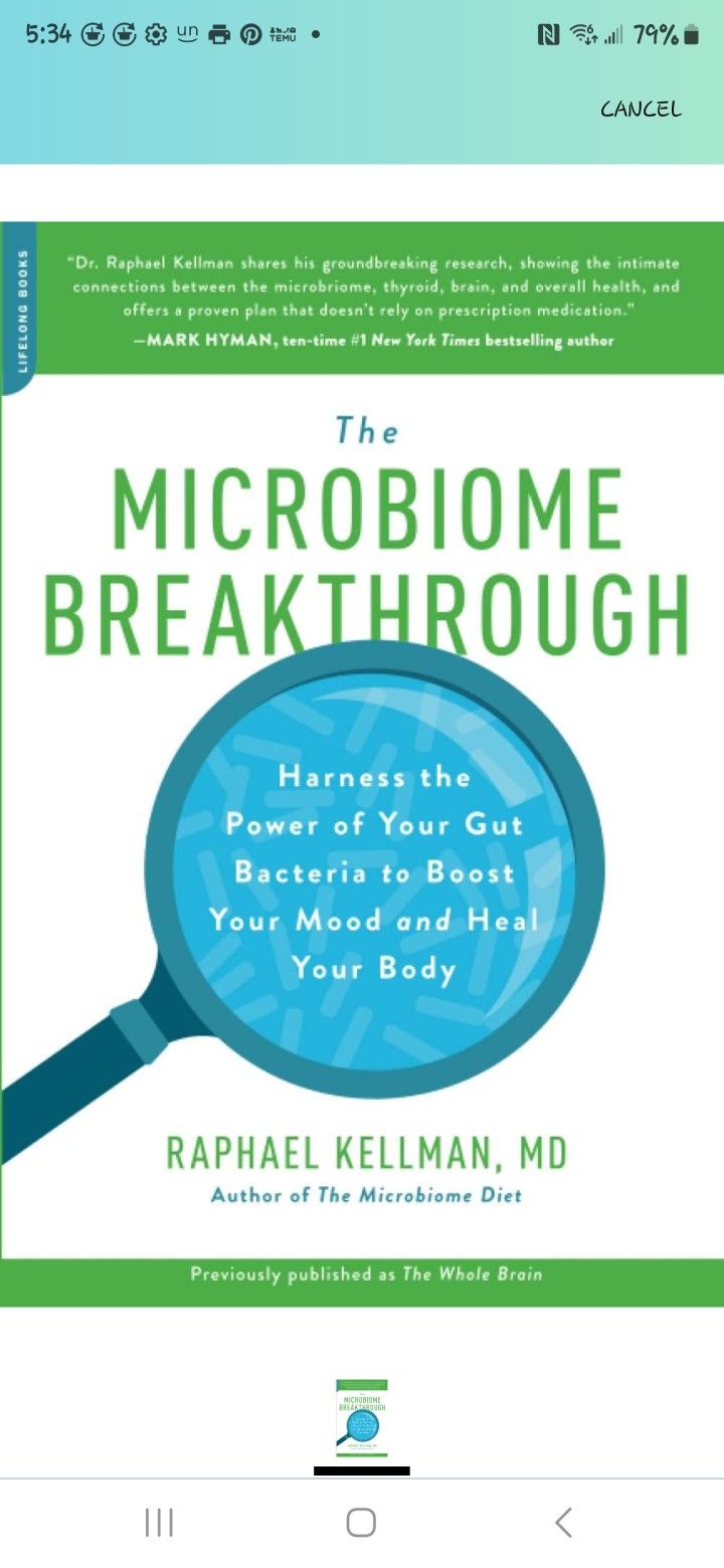The Microbiome Breakthrough Book By Raphael Kellman, MD