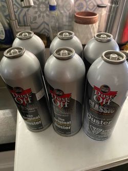 Dust Off compressed air cans
