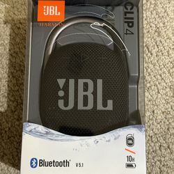 JBL Clip 4 Portable Bluetooth Speaker - Black (NEW)