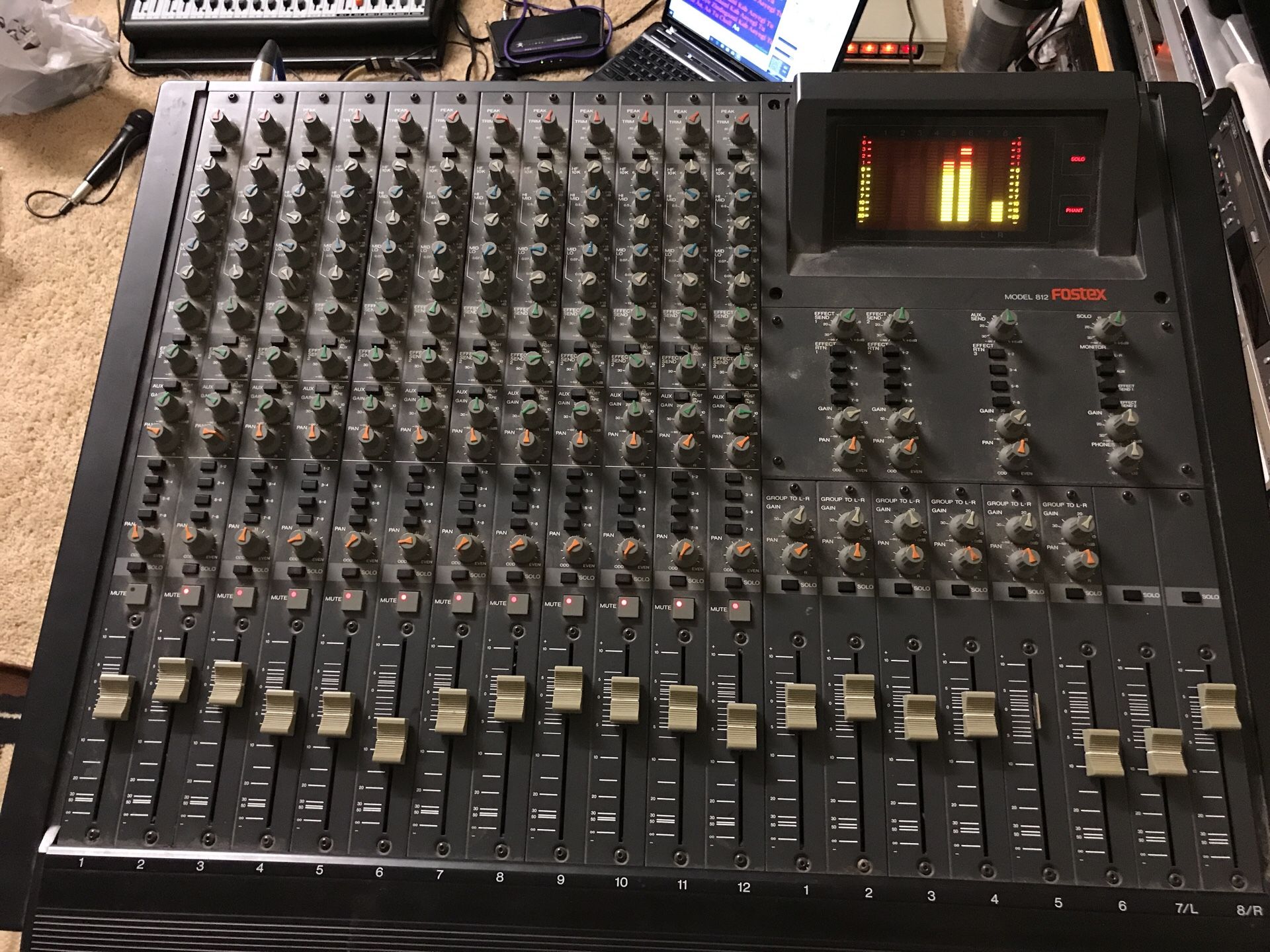 Fostex model 812 studio mixer excellent working condition for Sale